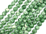 Green Spot Jasper Beads, Round, 10mm-BeadBasic