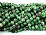Ruby Zoisite Beads, 8mm Round Beads-BeadBasic