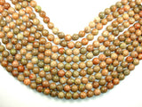 Chinese Unakite Beads, Round, 10mm-BeadBasic