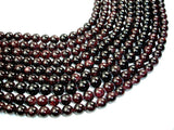 Red Garnet Beads, Round, 11mm-BeadBasic