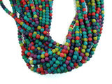 Lava Beads, Multicolored, Round, 6mm-BeadBasic