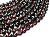 Red Garnet Beads, Round, 11mm-BeadBasic