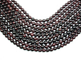 Red Garnet Beads, Round, 11mm-BeadBasic