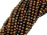 Tiger Iron, Round 4mm Round Beads-BeadBasic