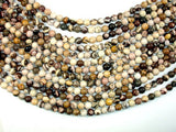 Brown Zebra Jasper Beads, Round, 6mm-BeadBasic