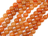 Red Aventurine, Round, 10mm beads-BeadBasic