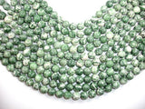 Green Spot Jasper Beads, Round, 12mm-BeadBasic