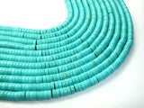 Howlite Turquoise Beads, Heishi, 3 x 8mm-BeadBasic
