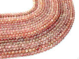 Strawberry Quartz Beads, Lepidocrocite, 7mm Round Beads-BeadBasic