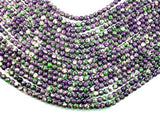 Rain Flower Stone, Purple, 6mm Round Beads-BeadBasic