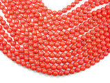 Red Howlite Beads, 10mm Round Beads-BeadBasic