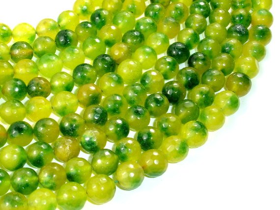 Agate Beads, 10mm Faceted Round Beads-BeadBasic