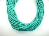 Turquoise Howlite Beads, 2x4mm Heishi Beads-BeadBasic