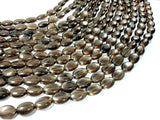 Smoky Glass Beads, 10x14mm Oval Beads-BeadBasic