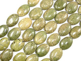 Green Chalcopyrite Beads, 13 x 18 mm Oval Beads-BeadBasic