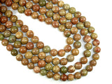 Saturn Jasper Bead, 10mm Round Beads-BeadBasic