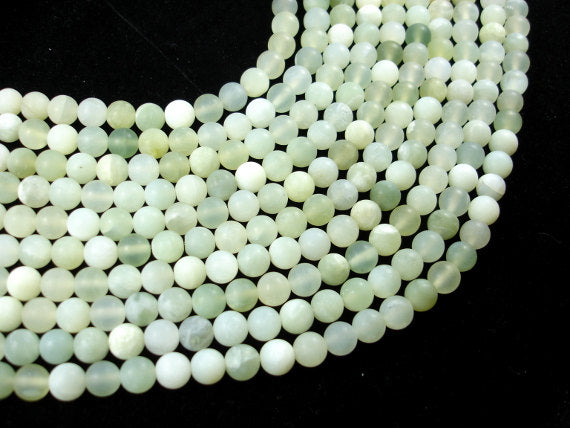 Matte New Jade Beads, Round, 8mm-BeadBasic