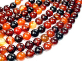 Sardonyx Agate Beads, Round, 10mm-BeadBasic