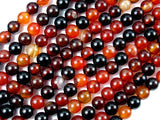 Sardonyx Agate Beads, 6mm Round Beads-BeadBasic