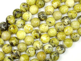 Yellow Turquoise Beads, 10mm Round Beads-BeadBasic