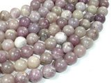 Lilac Jasper Beads, Pink Tourmaline Beads, 10mm, Round-BeadBasic