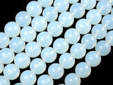 White Opalite Beads, 12 mm Round Beads-BeadBasic