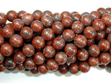 Red Sesame Jasper Beads, 8mm Round Beads-BeadBasic