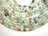Matte Amazonite Beads, 8mm Round Beads-BeadBasic