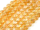 Genuine Citrine Beads, 9.3mm Round Beads-BeadBasic