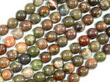 Rainforest Agate Beads, 8mm Round Beads-BeadBasic