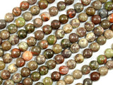 Rainforest Agate Beads, 6mm Round Beads-BeadBasic