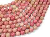 Rhodonite Beads, 8mm, Round Beads-BeadBasic