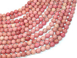Rhodonite Beads, Round, 6mm (6.7mm)-BeadBasic