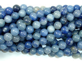 Blue Aventurine, 8mm (8.5 mm) Round Beads-BeadBasic