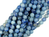 Blue Aventurine, 8mm (8.5 mm) Round Beads-BeadBasic