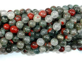 African Bloodstone, 6mm (6.5 mm) Round-BeadBasic