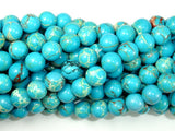 Blue Impression Jasper, 8mm Round Beads-BeadBasic