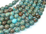 Blue Calsilica Jasper, 12mm Round Beads-BeadBasic