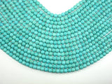 Turquoise Howlite, 6mm (5.9 mm) Faceted Round Beads, 14.5 Inch-BeadBasic