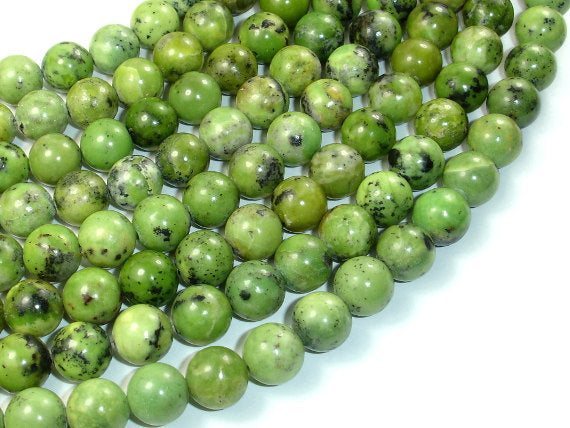 Chrysoprase Beads, 10mm Round Beads-BeadBasic