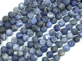 Matte Sodalite Beads, 6mm Round Beads-BeadBasic