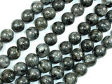 Black Labradorite Beads, 12mm Round Beads-BeadBasic