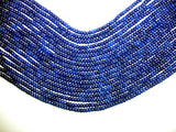 Blue Jade Beads, Faceted Rondelle, Approx 2 x 4mm-BeadBasic