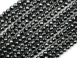 Hematite, 4mm Faceted Round Beads-BeadBasic