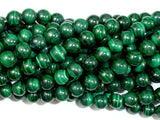 Natural Malachite, 7.5mm Round beads-BeadBasic