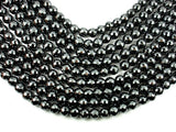 Hematite, 10mm Faceted Round Beads-BeadBasic