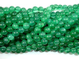 Dyed Jade- Green, 6mm Round Beads-BeadBasic