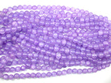Dyed Jade- Lavender, 8mm Round Beads-BeadBasic