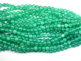 Dyed Jade- Green, 8mm Round Beads-BeadBasic
