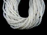 White Agate, 6mm (6.3 mm) Round Beads-BeadBasic